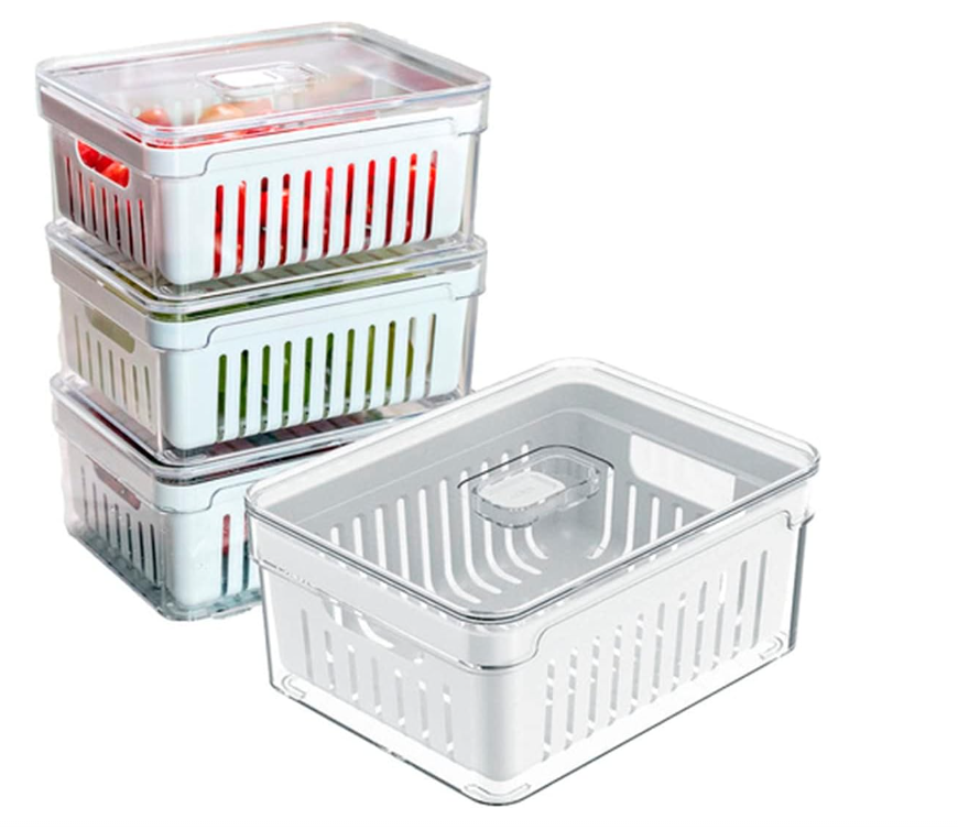 Kit 4 Organizadores Geladeira